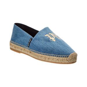 Palm Angels Pa Denim Espadrille, Blue